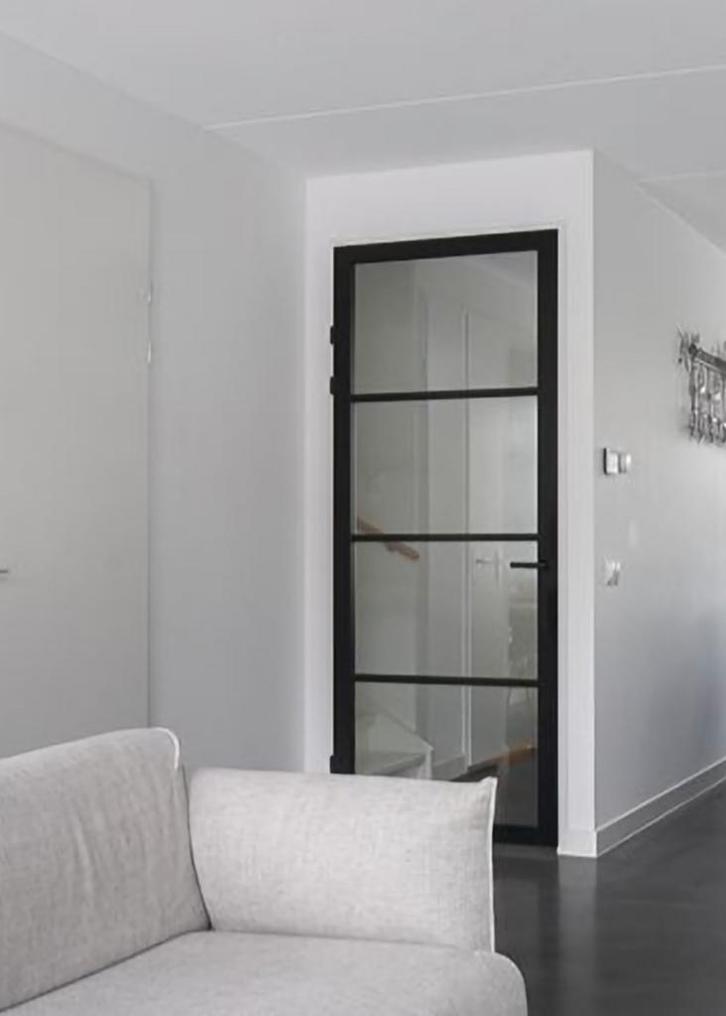 Deur zwart, Doe-het-zelf en Verbouw, Deuren en Horren, Zo goed als nieuw, Binnendeur, 215 cm of meer, 80 tot 100 cm, Ophalen