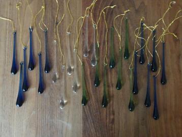 Vintage handgeblazen glazen druppels (Murano?) beschikbaar voor biedingen