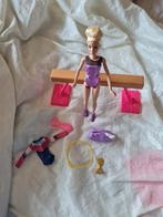 Mooi set met een barbie turnster van mattel, Kinderen en Baby's, Ophalen of Verzenden, Zo goed als nieuw, Barbie