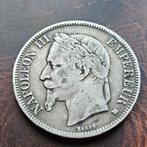 Zilveren 5 francs napoleon 1868 BB, Ophalen of Verzenden, Overige landen, Goud