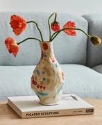 HAY Vaas Jessica Hans Miró - Handbeschilderd Aardewerk, Ophalen, Nieuw, Wit, Minder dan 50 cm