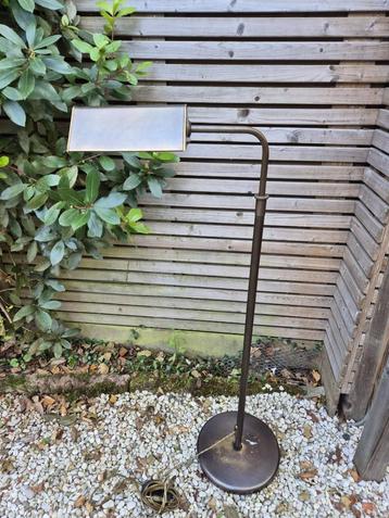Vintage - Vloerlamp - Leeslamp -Notaris vloerlamp - Brons beschikbaar voor biedingen