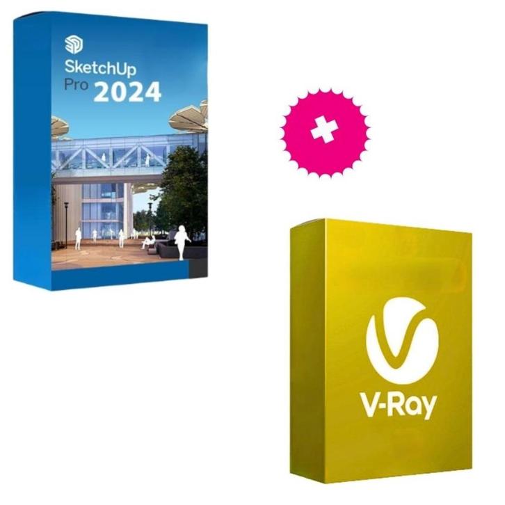 Sketchup Pro 2024  + V-Ray, Computers en Software, Ontwerp- en Bewerkingssoftware, Nieuw, Windows, Ophalen