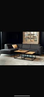 Zwarte hoekbank, Huis en Inrichting, Ophalen of Verzenden, Zo goed als nieuw