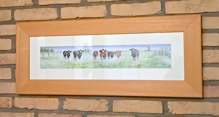 Wiebe van der Zee - Een Nieuwe Dag (Aquarel reproductie), Antiek en Kunst, Kunst | Schilderijen | Klassiek, Ophalen of Verzenden