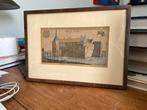 Kasteel Ravenstein originele kopergravure uit 1730, Antiek en Kunst, Ophalen