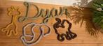 Handgemaakte (punnik) naam inclusief 2 figuurtjes, Ophalen of Verzenden, Nieuw
