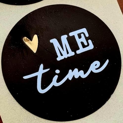 Sluitstickers me time stickers hartje goudfolie wensetiket, Hobby en Vrije tijd, Stickers en Plaatjes, Nieuw, Meerdere stickers
