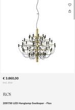 2097/50 by Gino Sarfatti kroonluchter Ø100 opaal messing, Ophalen, Nieuw, Metaal