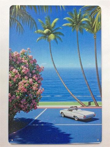 Hiroshi Nagai Vaporwave city pop wandbord poster beschikbaar voor biedingen