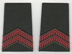 set rangen epauletten Soldaat 1e klasse (A9), DT2000, taps, Ophalen of Verzenden, Landmacht, Nederland, Embleem of Badge