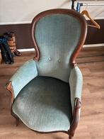 Antieke Fauteuil met Houten Frame, Huis en Inrichting, Fauteuils, Gebruikt, 75 tot 100 cm, Ophalen of Verzenden, 50 tot 75 cm