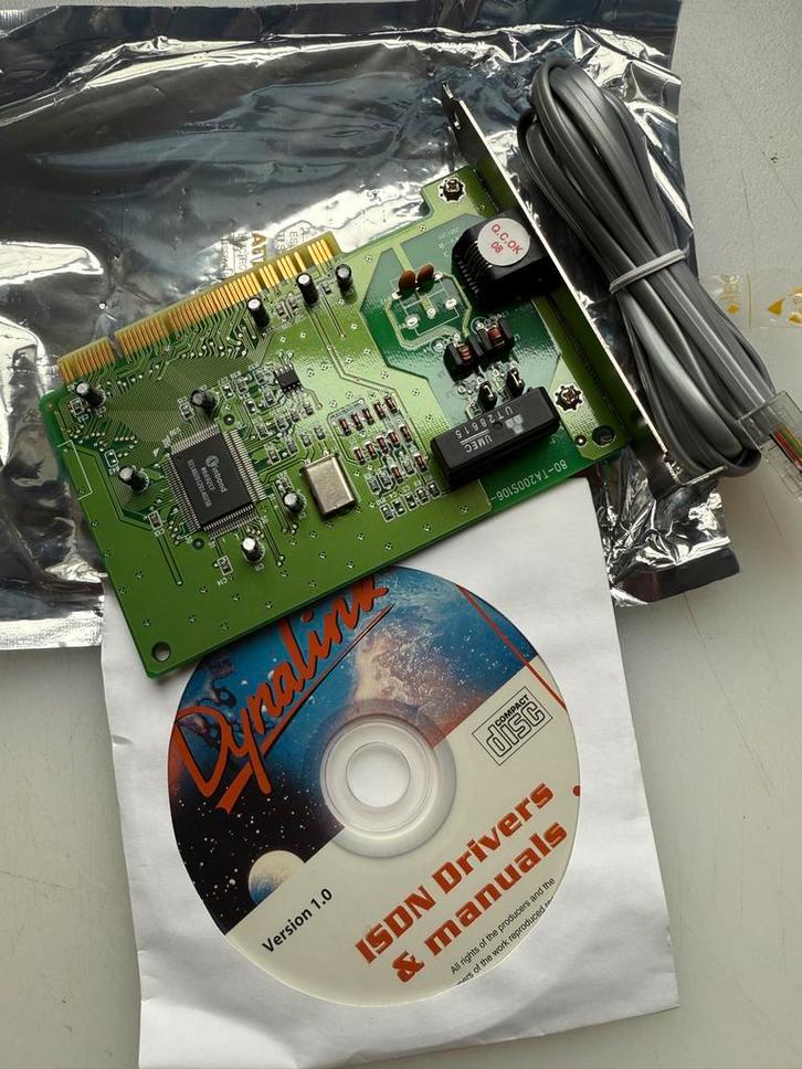 Dynalink ISDN kaart - Nieuwstaat, Computers en Software, Netwerkkaarten, Nieuw, Ophalen of Verzenden