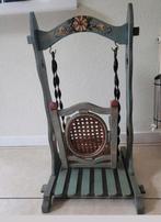 Vintage Schommelstoel voor Poppen/Beertjes, Huis en Inrichting, Stoelen, Ophalen of Verzenden, Bruin, Hout, Eén