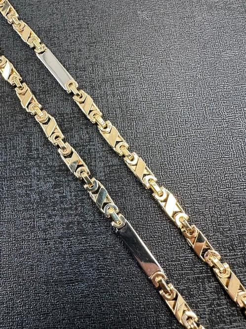 14k Gouden Valentino Ketting ITALY, Sieraden, Tassen en Uiterlijk, Kettingen, Zo goed als nieuw, Goud, Ophalen of Verzenden