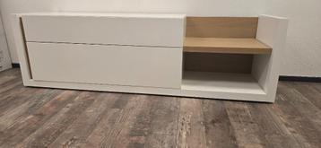 Design Televisiemeubel wit/hout 45 x 170.5 x 51 cm ZGAN