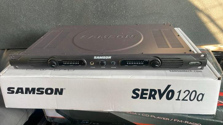 Samson 120 watt stereo power amplifier, Audio, Tv en Foto, Versterkers en Receivers, Zo goed als nieuw, Stereo, 60 tot 120 watt