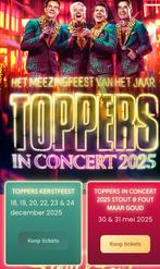 2 tickets voor de Toppers 31 mei, Twee personen