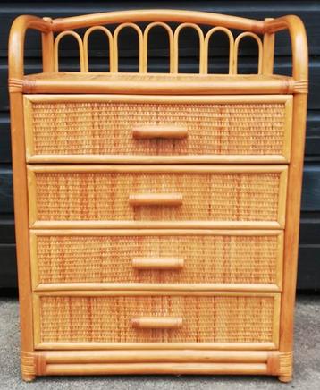 Vintage Rotan Ladekast - Ophalen beschikbaar voor biedingen