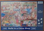 Puzzel HOP Bulls in a China shop 1.000 stukjes, Hobby en Vrije tijd, Denksport en Puzzels, Ophalen of Verzenden, 500 t/m 1500 stukjes