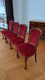 4 Louis XV stoelen, Antiek en Kunst, Antiek | Meubels | Stoelen en Banken, Ophalen