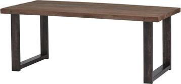 Stoere eettafel Pure van oud railway hout 240x100cm