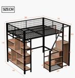 Hoogslaper 140 bij 200, Huis en Inrichting, Slaapkamer | Stapelbedden en Hoogslapers, Hoogslaper, Tweepersoons, Zo goed als nieuw