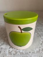 Vintage potje met deksel appel groen, Ophalen of Verzenden, Huis en Inrichting