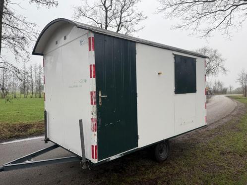 Metalen schaftwagen schaftkeet pipowagen bouwkeet keet W3, Zakelijke goederen, Machines en Bouw | Keten en Containers, Ophalen of Verzenden