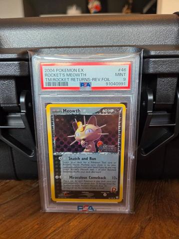 Rocket's Meowth - EX Rocket Returns PSA 9! beschikbaar voor biedingen