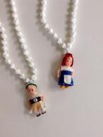 Retro kettingen hanger popje boerin of Tiroler popje, Wit, Ophalen of Verzenden, Zo goed als nieuw, Overige materialen