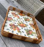 Pracht vintage groot dienblad !! 1950 50s fifties, Huis en Inrichting, Ophalen of Verzenden, Gebruikt, Rechthoekig, Hout