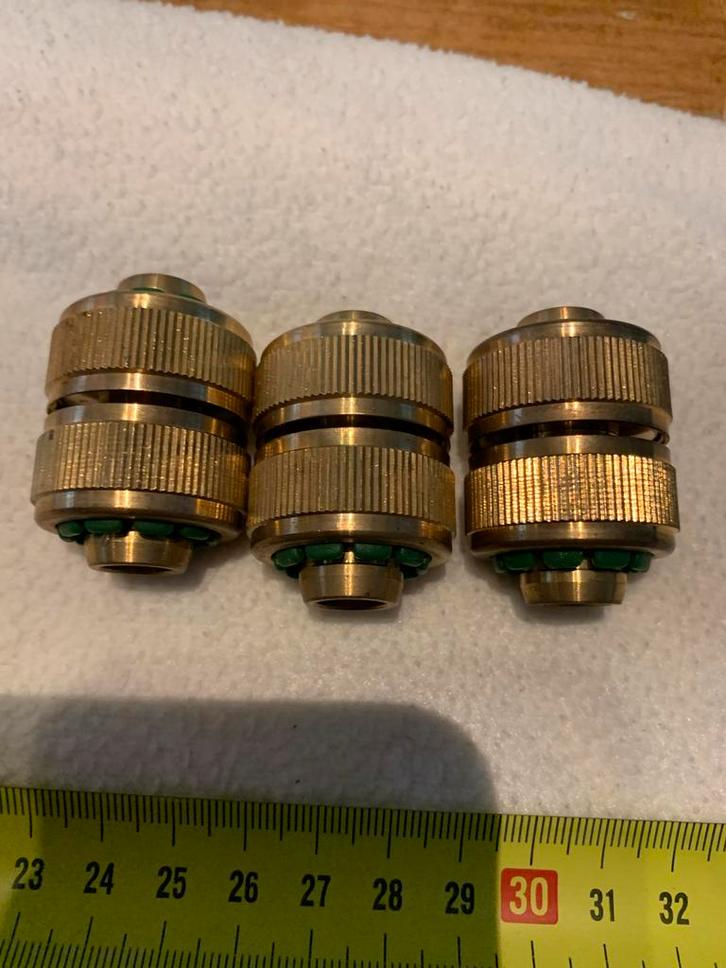 Tuinslangkoppelingen - Set van 3 verlengstuk tuinslang garde, Tuin en Terras, Tuinslangen, Nieuw, Tuinslangkoppeling, Ophalen of Verzenden