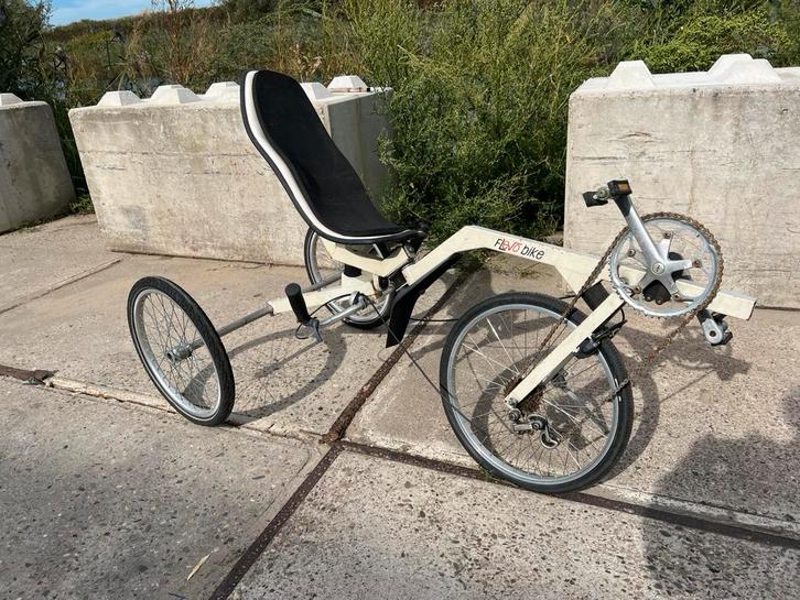 Flevotrike van Flevobike  origineel ., Fietsen en Brommers, Fietsen | Ligfietsen, Gebruikt, Flevobike, Onderstuur, Ophalen