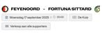Feyenoord - Fortuna Sittard (17 September), Tickets en Kaartjes, Seizoenskaart, Eén persoon, September