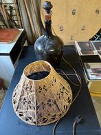 Vintage Wijnfles Lamp met Kap, Ophalen of Verzenden, Gebruikt, Overige typen