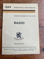 KL KNIL voorschrift radio communicatie 1948 zender ontvanger, Nederland, Landmacht, Verzenden