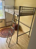 ijzeren hoogslaper met matras, Gebruikt, Eenpersoons, Ophalen of Verzenden, 200 cm
