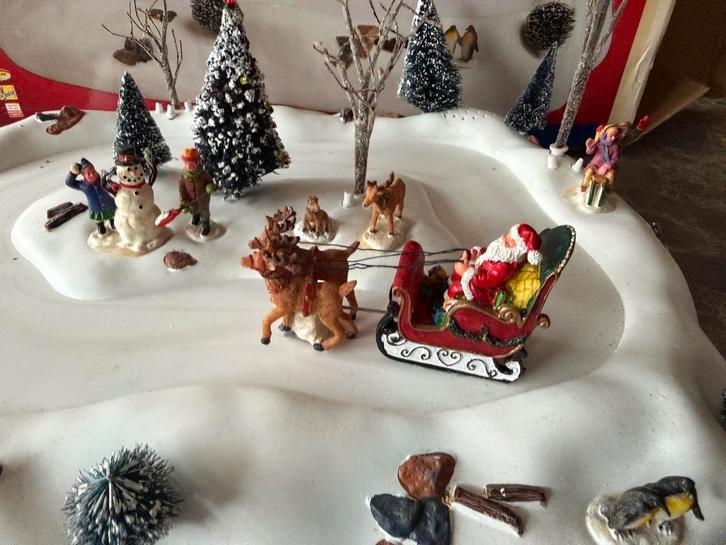 Lemax Santa Claus winter tafel, Diversen, Kerst, Gebruikt, Ophalen of Verzenden