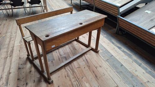 Oud houten schoolbankje, Antiek en Kunst, Antiek | Meubels | Stoelen en Banken, Ophalen