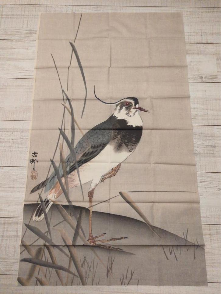 Ohara Koson Kievit Stof - 66x110cm, Antiek en Kunst, Kunst | Tekeningen en Foto's, Verzenden
