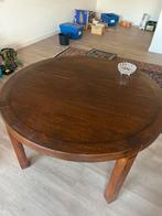 Eetkamer tafel massief eiken, Huis en Inrichting, Tafels | Eettafels, Ophalen, Zo goed als nieuw, Rond, 100 tot 150 cm