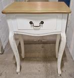 Wit houten bijzettafel / ladekastje 55x35x75,5 cm * y, Huis en Inrichting, Tafels | Bijzettafels, Ophalen, Gebruikt, 55 tot 75 cm