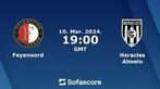 2x Feyenoord / Heracles 10 maart 19:00 uur, Tickets en Kaartjes, Sport | Voetbal, Seizoenskaart, Maart, Twee personen
