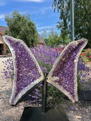 Amethist vleugel / vlinder / angel wings (2) , 187 kilo beschikbaar voor biedingen