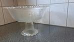 Grote glazen bowlset met 6 bijbehorende kopjes., Antiek en Kunst, Antiek | Glas en Kristal, Ophalen of Verzenden