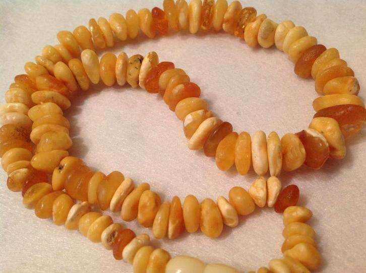 barnsteen collier, Sieraden, Tassen en Uiterlijk, Antieke sieraden, Ketting, Overige materialen, Verzenden