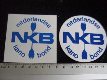 2x sticker nederlandse kano bond logo NKB beschikbaar voor biedingen