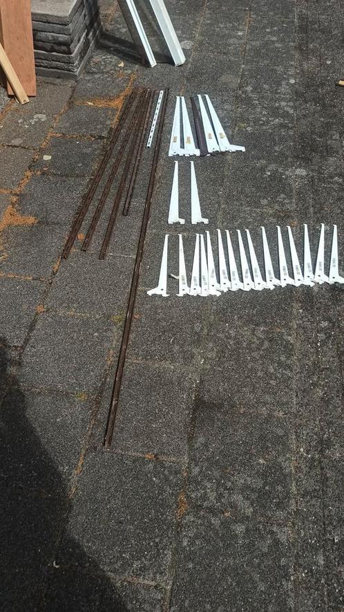 plankdrager  systeem rails drager partij, Doe-het-zelf en Verbouw, IJzerwaren en Bevestigingsmiddelen, Gebruikt, Overige typen