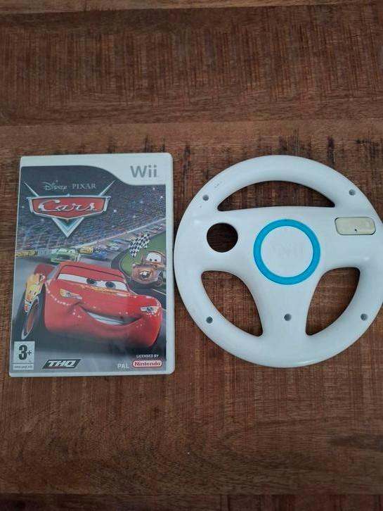 Nintendo wii Disney pixar Cars met origineel wii stuurtje., Spelcomputers en Games, Games | Nintendo Wii, Zo goed als nieuw, Racen en Vliegen